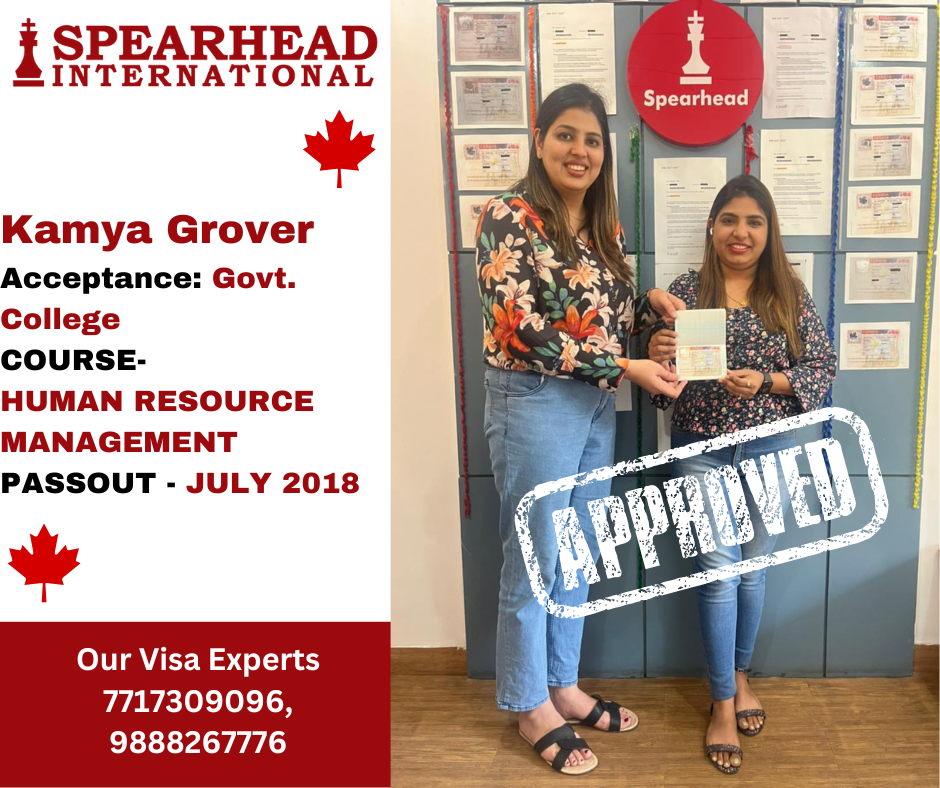 Kamya Grover - Canada Study Visa 
